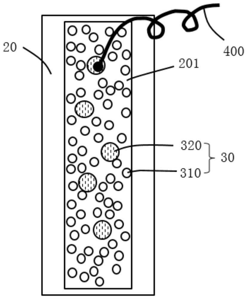 Self-destruction structure, electrolyte, electrode, diaphragm and battery