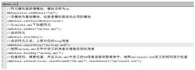 Test method and device based on DSL network element simulator