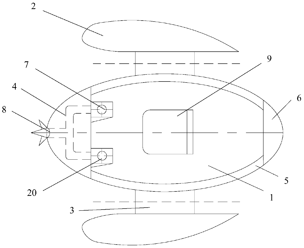 Foot pedal type tri-body water jet boat