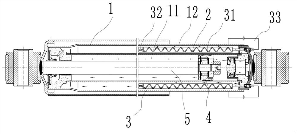 Temperature self-adaptive automobile shock absorber