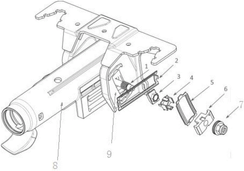 Improved clamping structure for vehicle steering pipe string