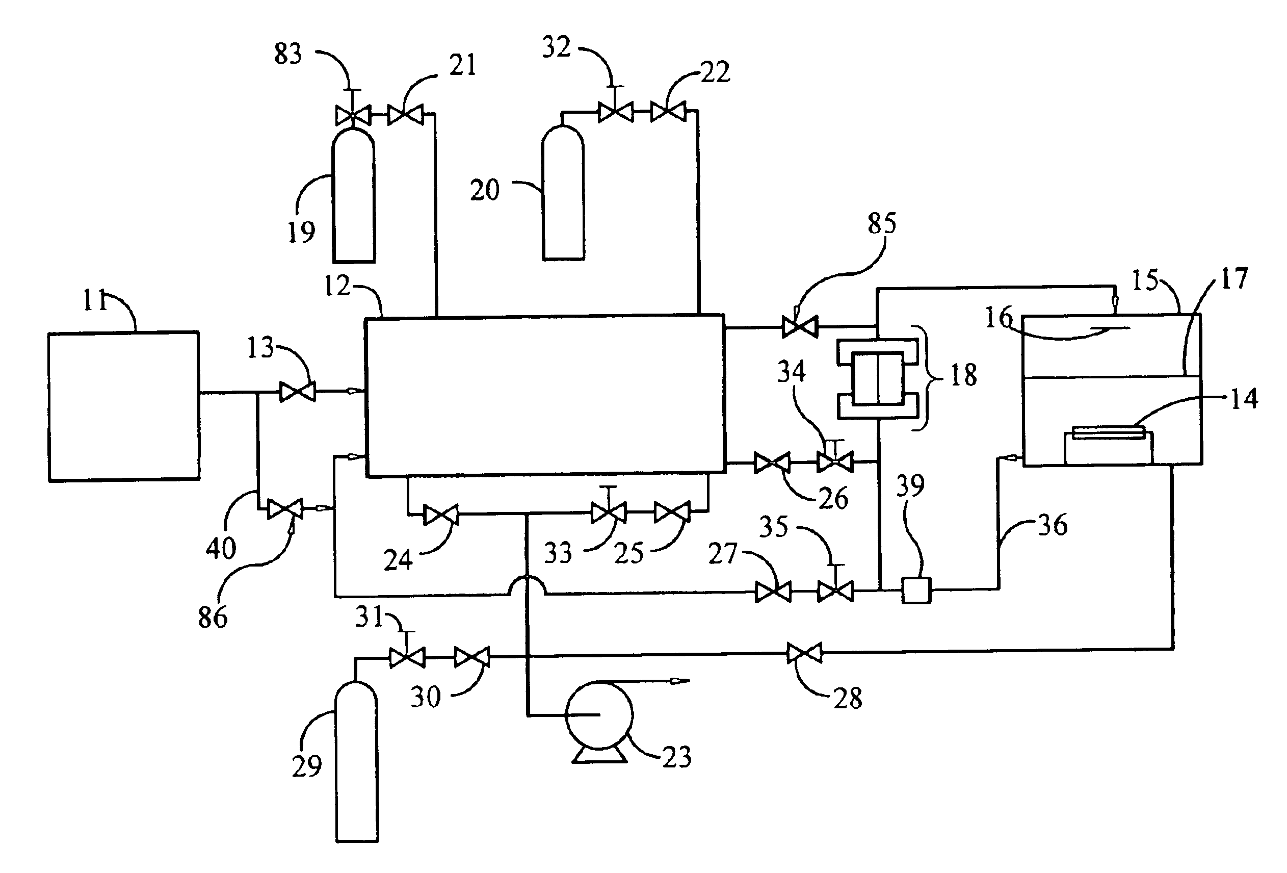 Apparatus and method for flow of process gas in an ultra-clean environment