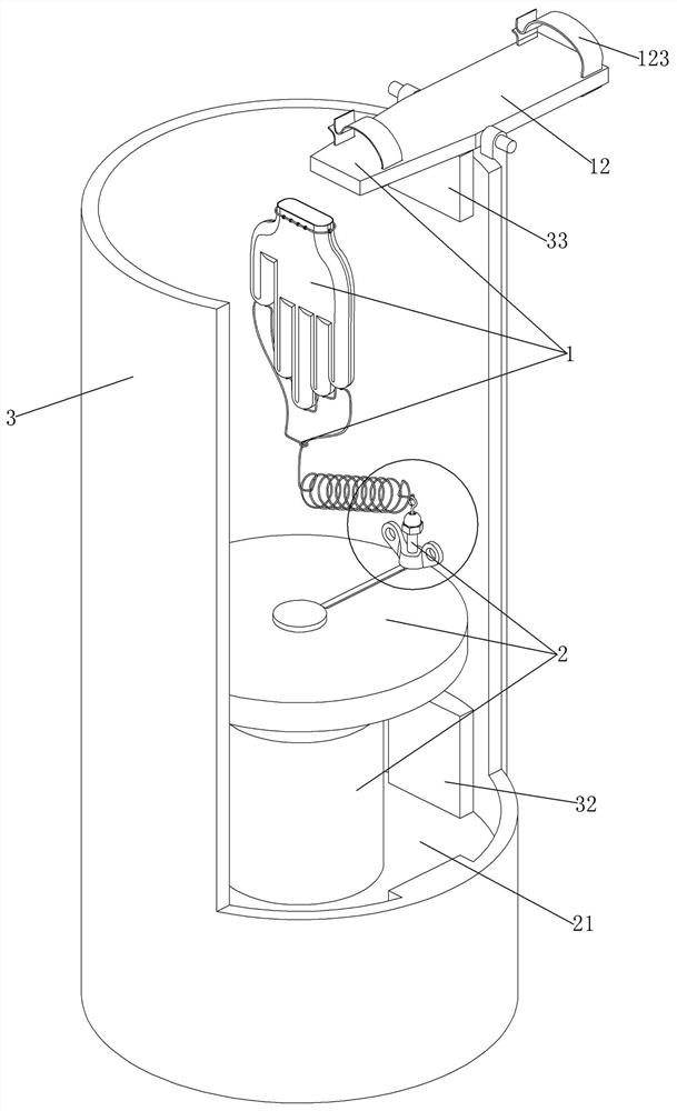 Stirring action trainer used in nutating state of wrist