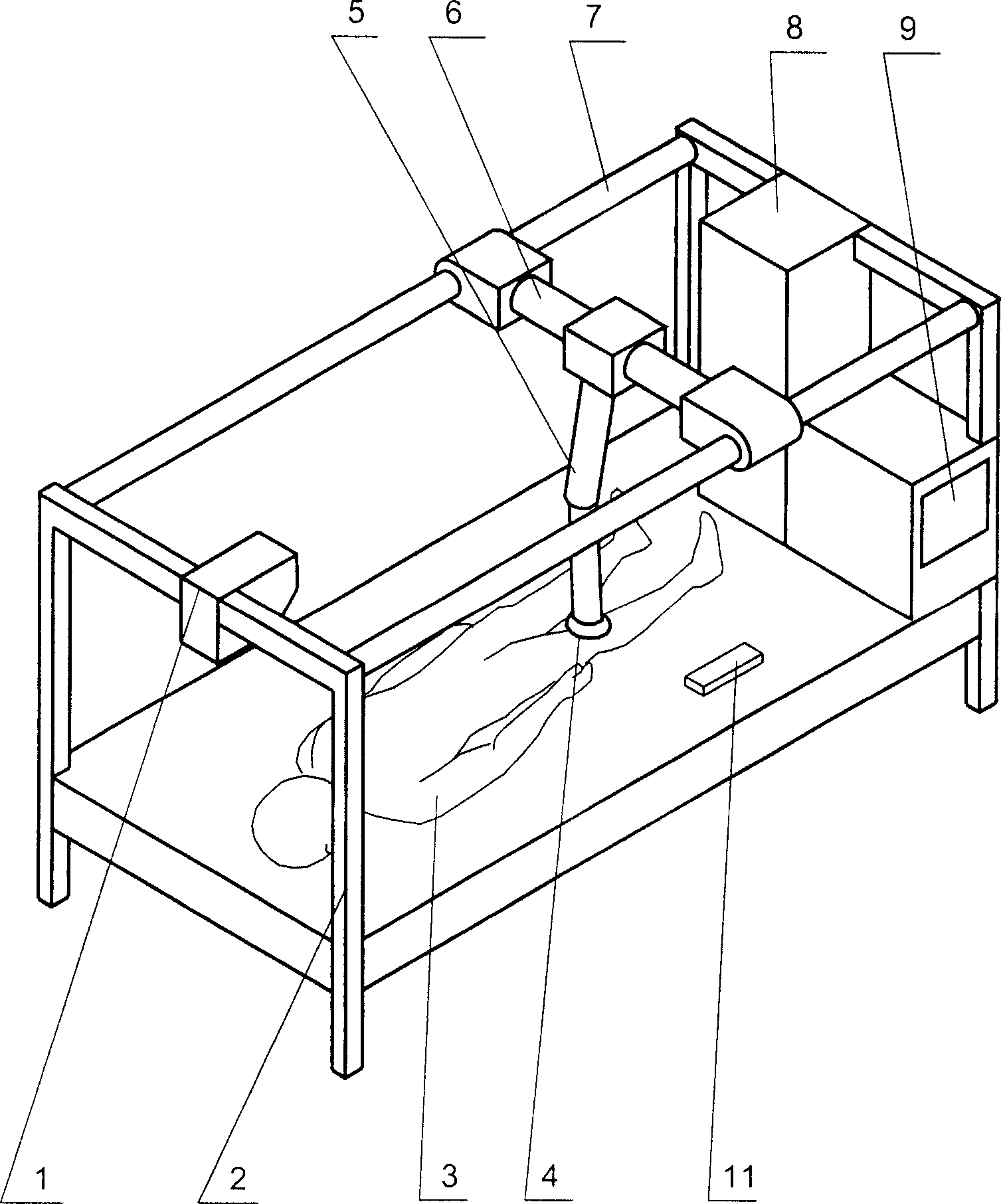 Massage method of intelligent initiative type appliance and massage robot