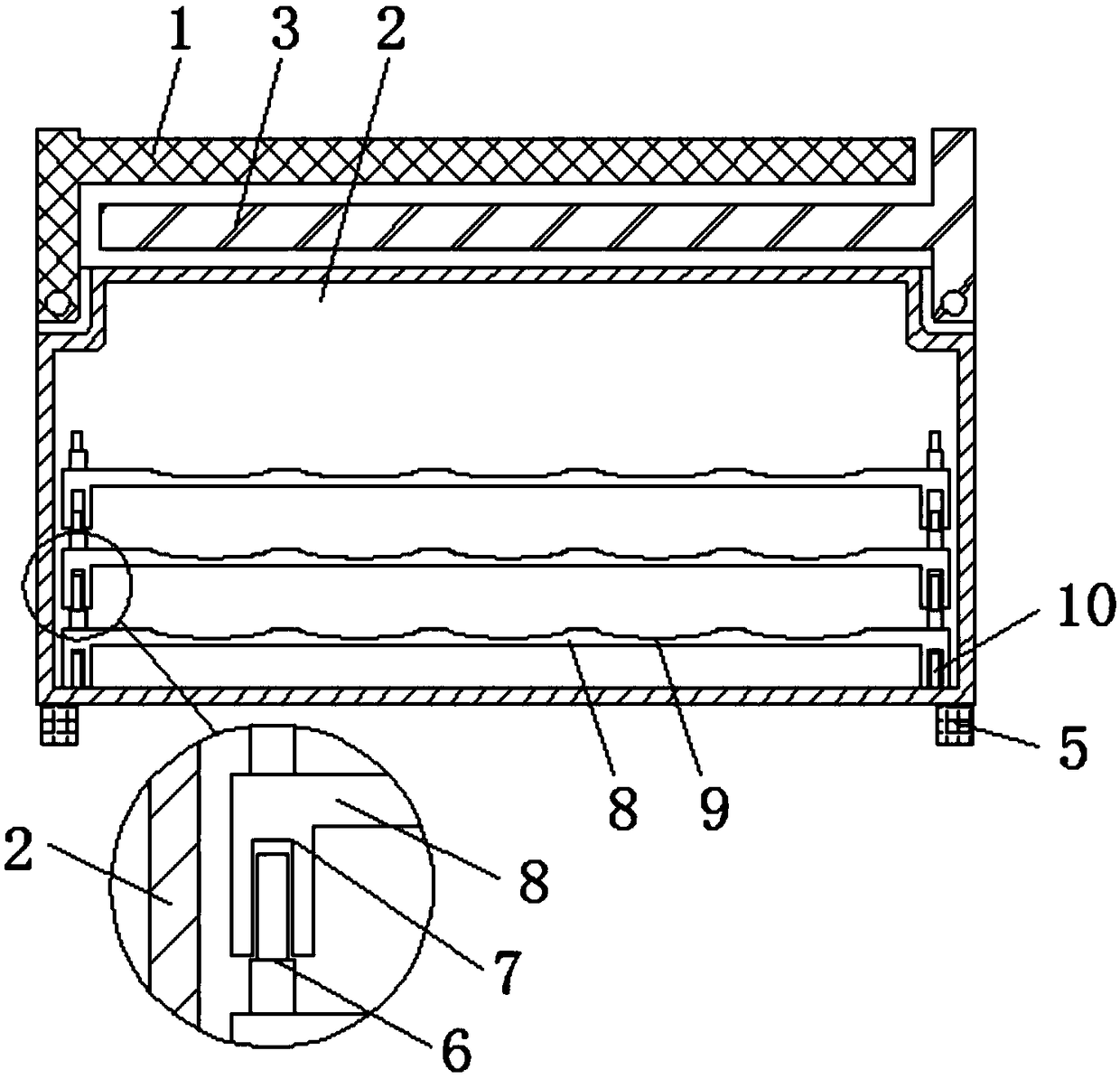 Extrusion-prevention fruit packaging and transporting box