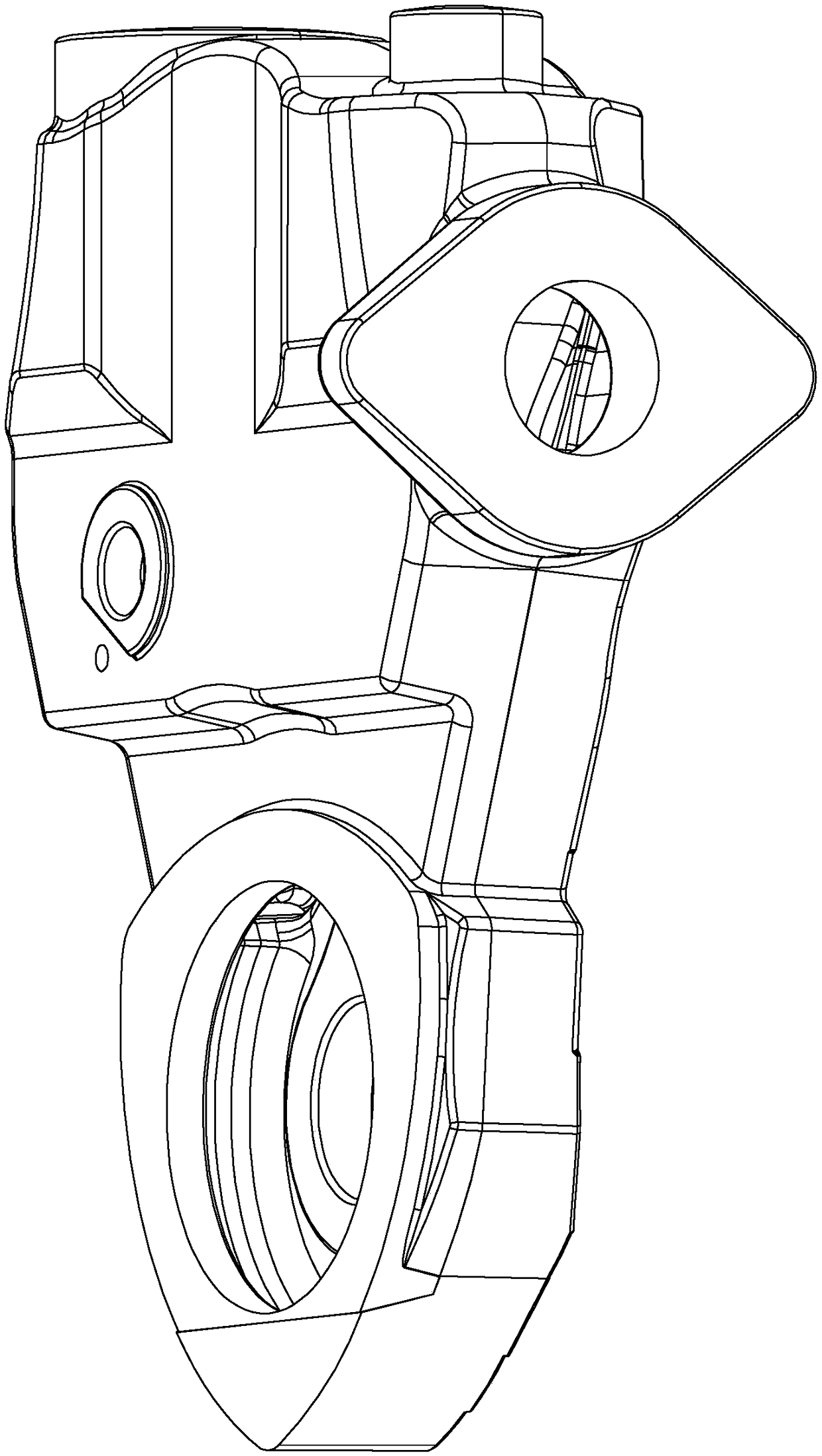 A pump body structure capable of improving fluid flow conditions in a vortex pump