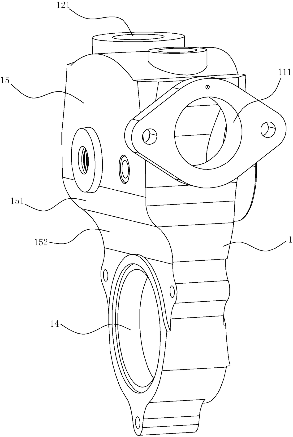 A pump body structure capable of improving fluid flow conditions in a vortex pump