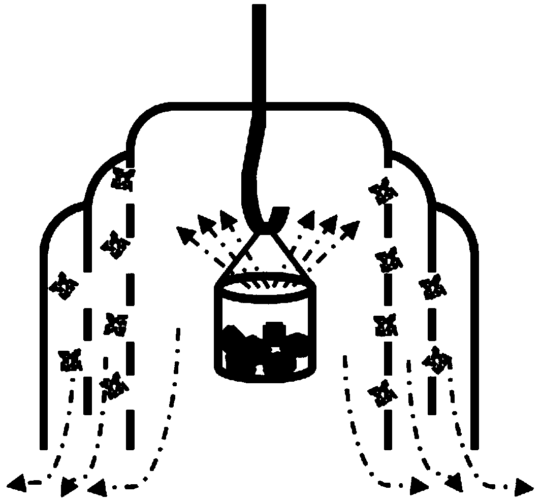 Doping device for heavily doping czochralski single crystal