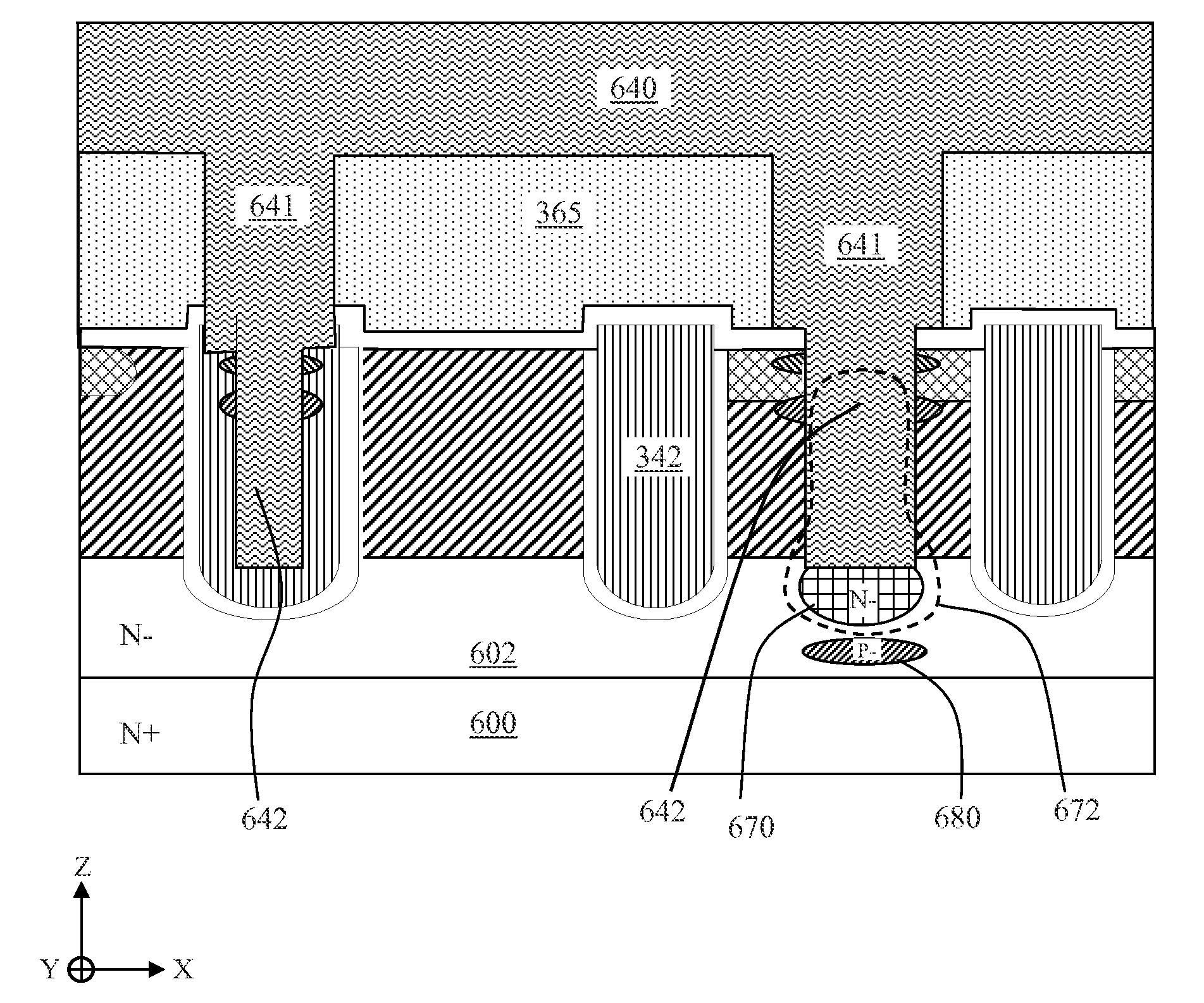 Integrated MOSFET Device and Method with Reduced Kelvin Contact Impedance and Breakdown Voltage