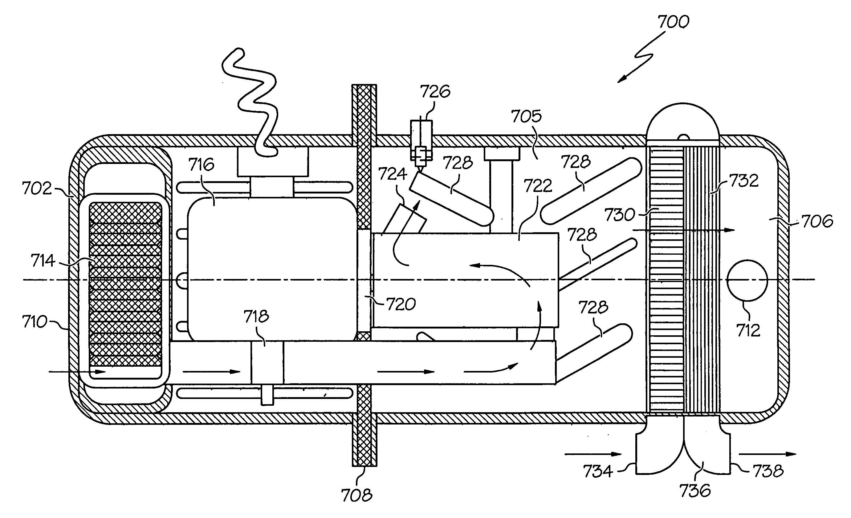 Integrated air supply with humidification control for fuel cell power systems