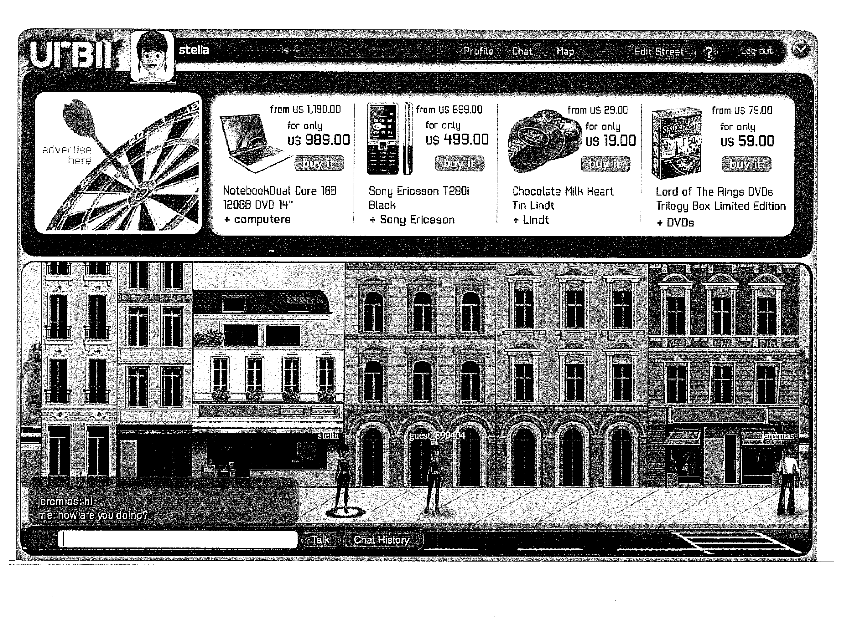 Method and system for hosting a metaverse environment within a webpage