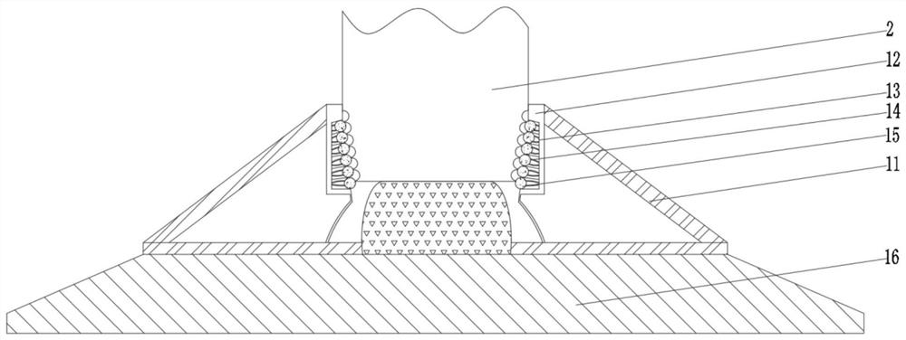 A construction warning bar