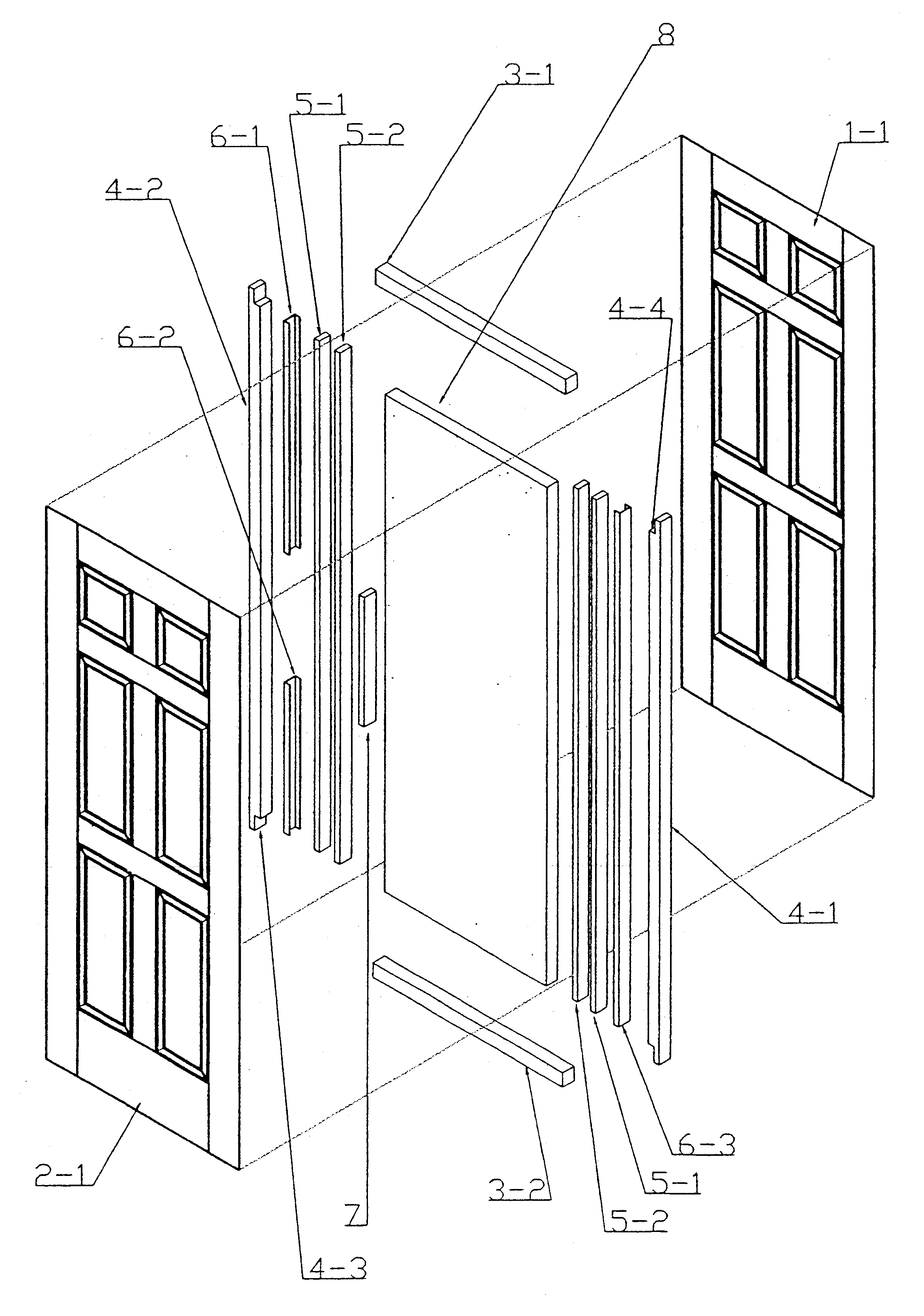 Super high door structure