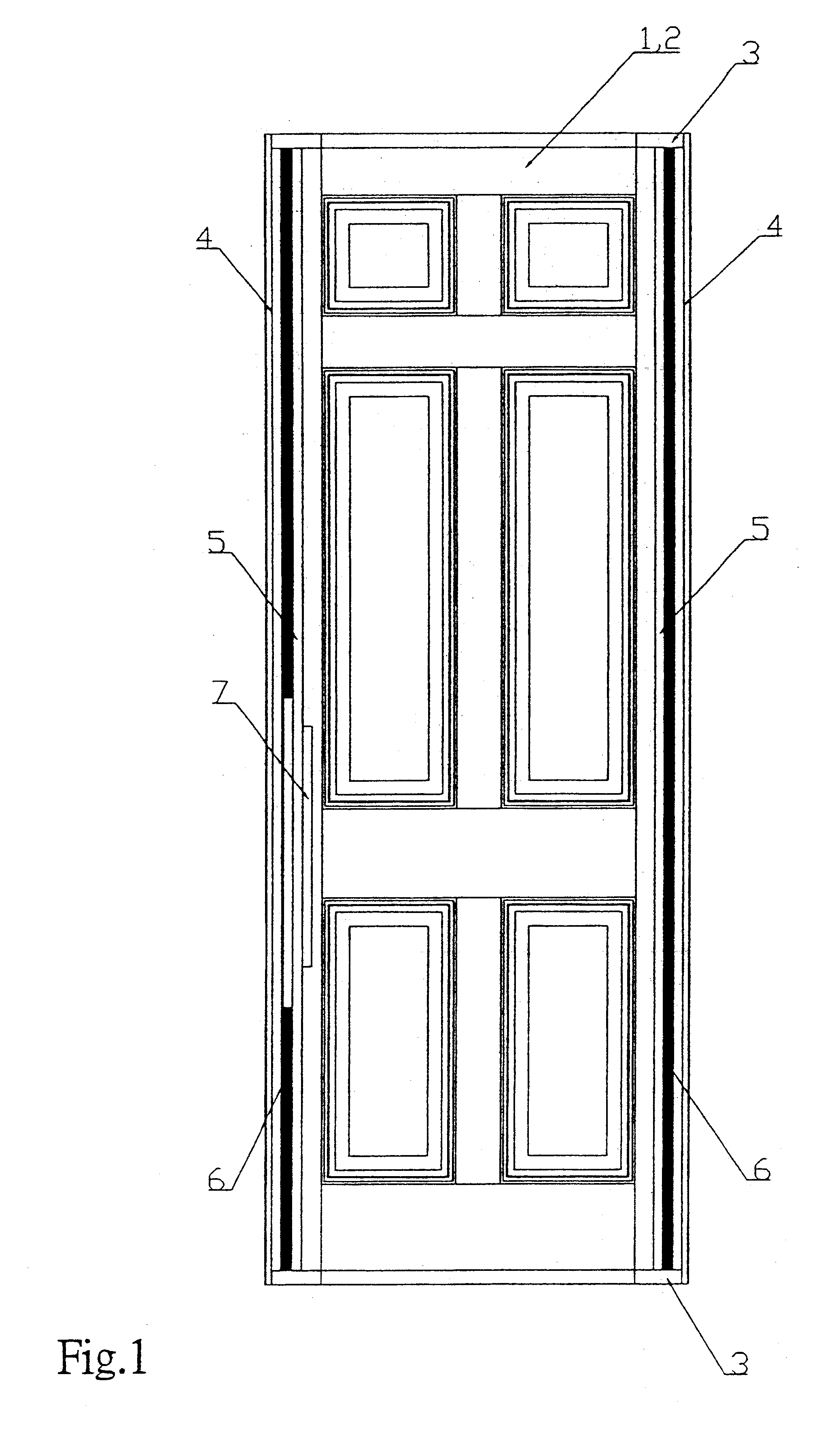 Super high door structure