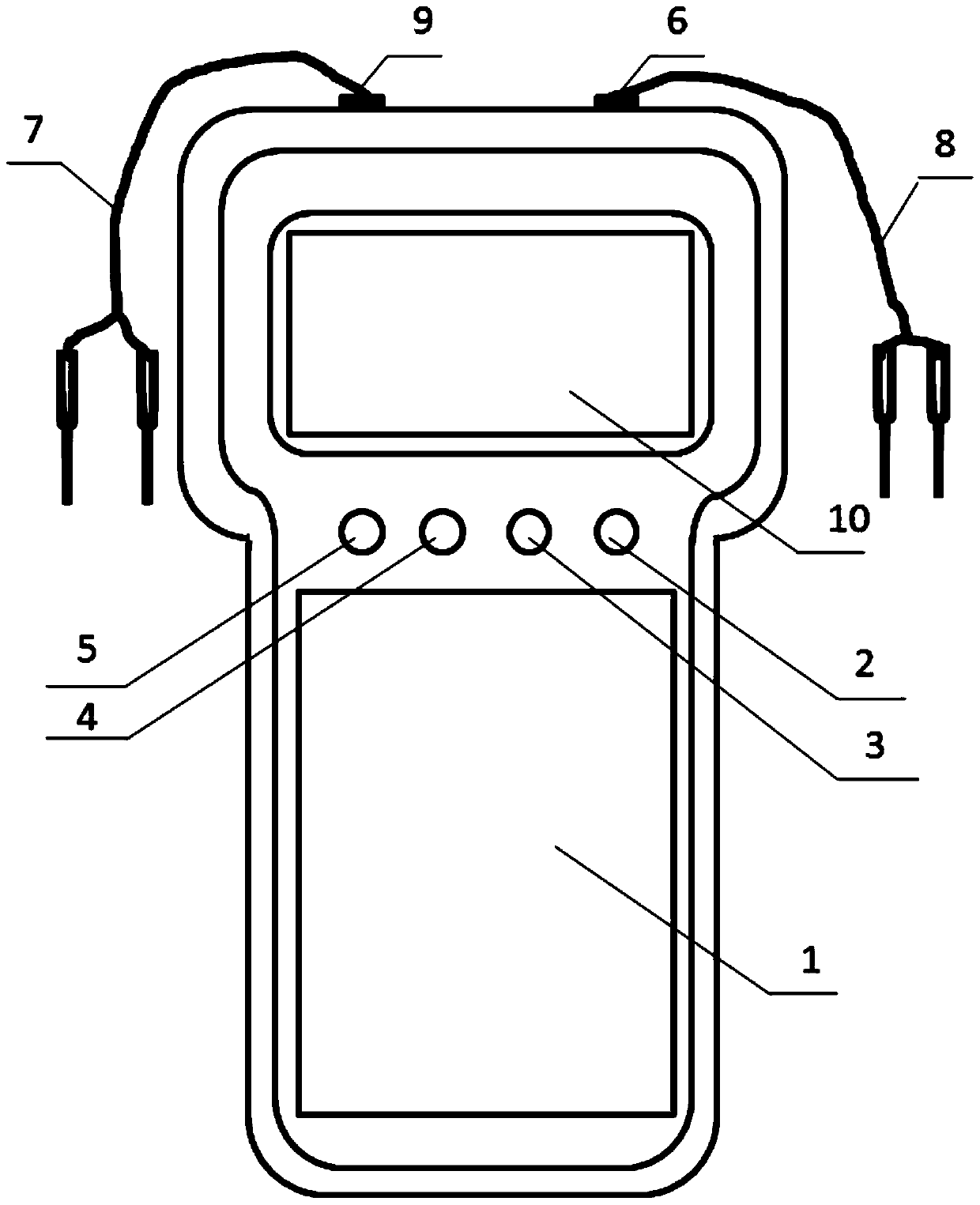 A handheld time relay action time tester and method