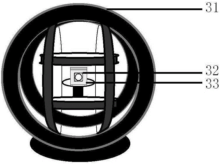 Aeromagnetic field vector detecting device and detecting method