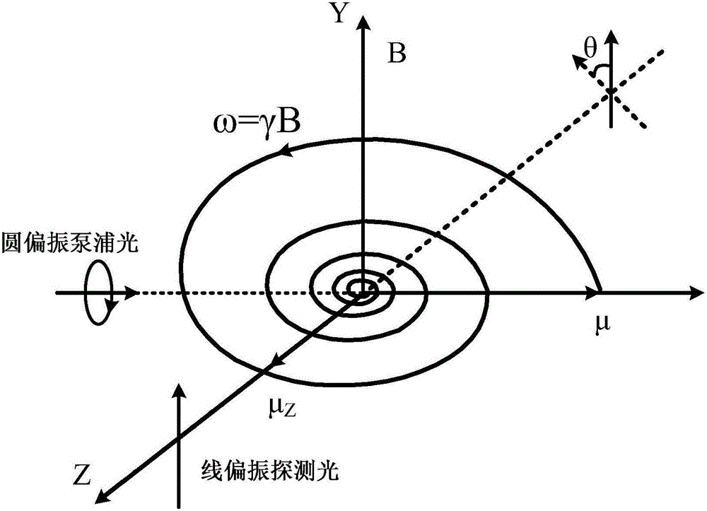 Aeromagnetic field vector detecting device and detecting method