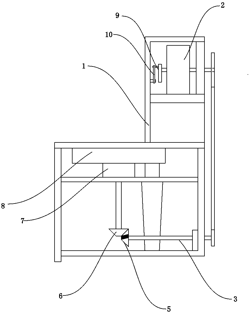 Locating and conveying device for bamboo shoot slicing