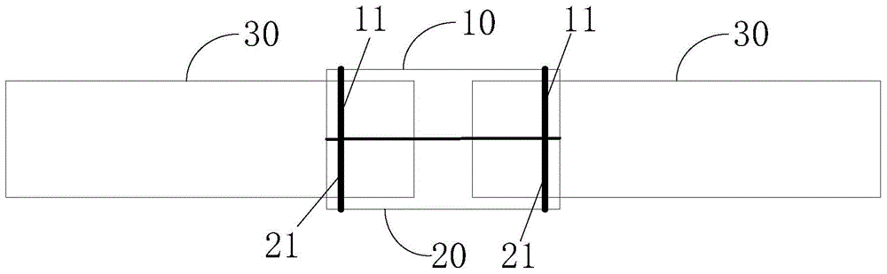 Anti-subsidence plastic double-head hoop telescopic joint for buried