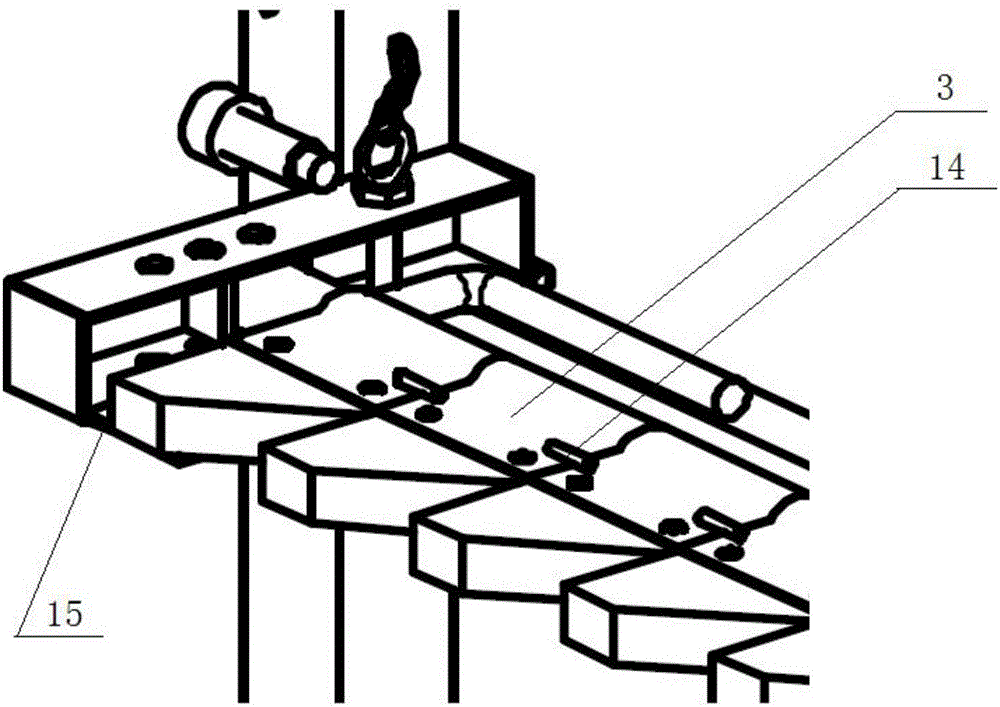 Universal type transportation table supporting arm mechanism for engine cover