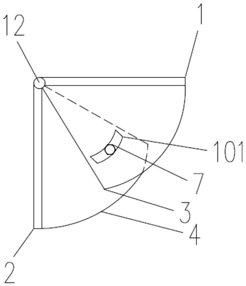 A prefabricated frame intelligent shock-absorbing structure