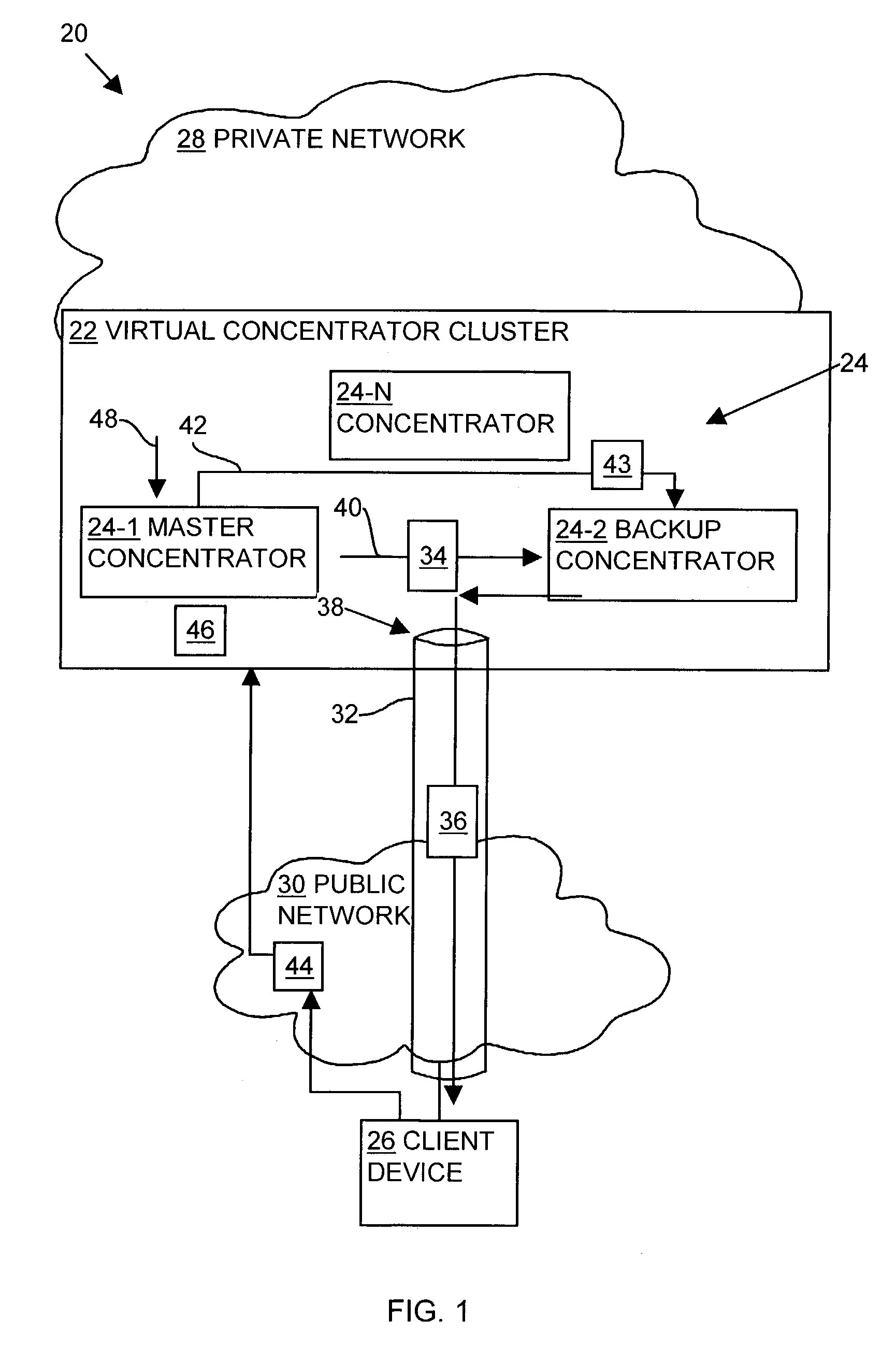 Methods and apparatus for maintaining a virtual private network connection