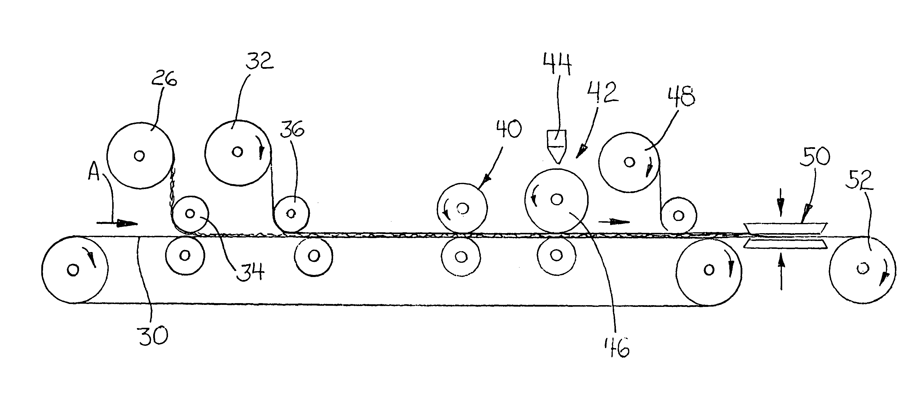 Shrink wrap material having reinforcing scrim and method for its manufacture