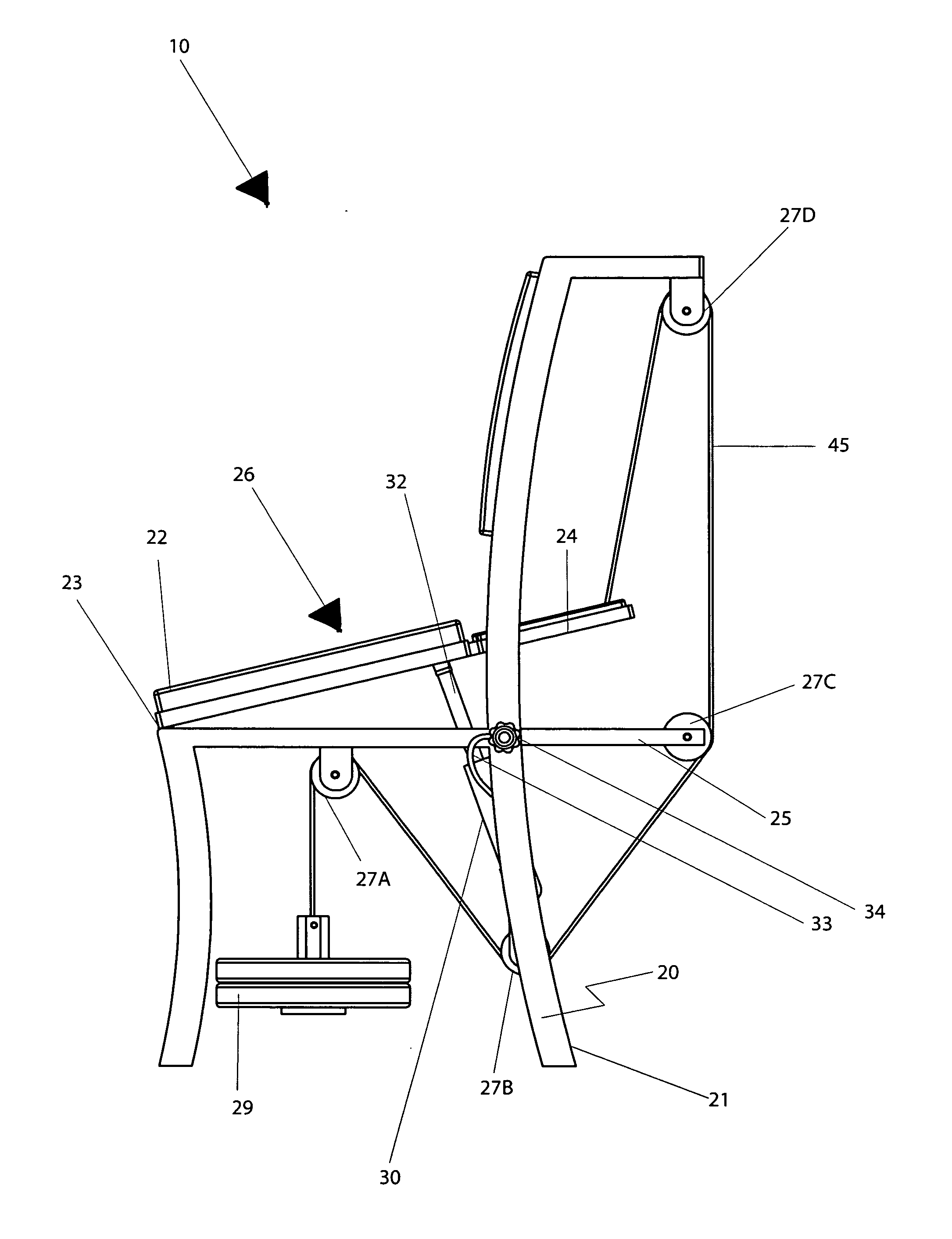 Combination ergonomic chair and seat pivoting mechanism