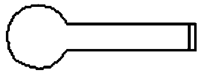 Molded surface connection device between supports