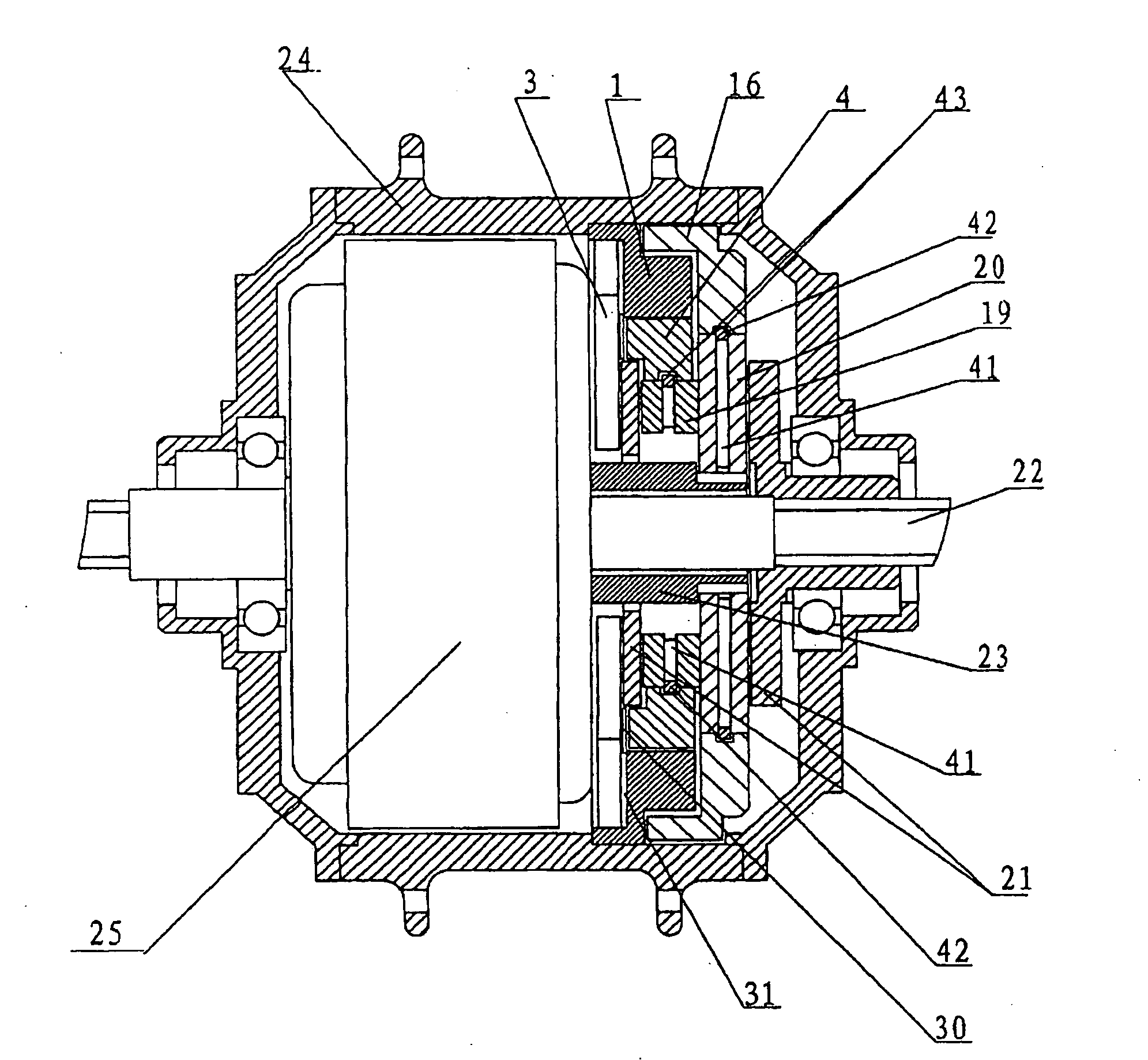 Automatic transmission for electric vehicle hub