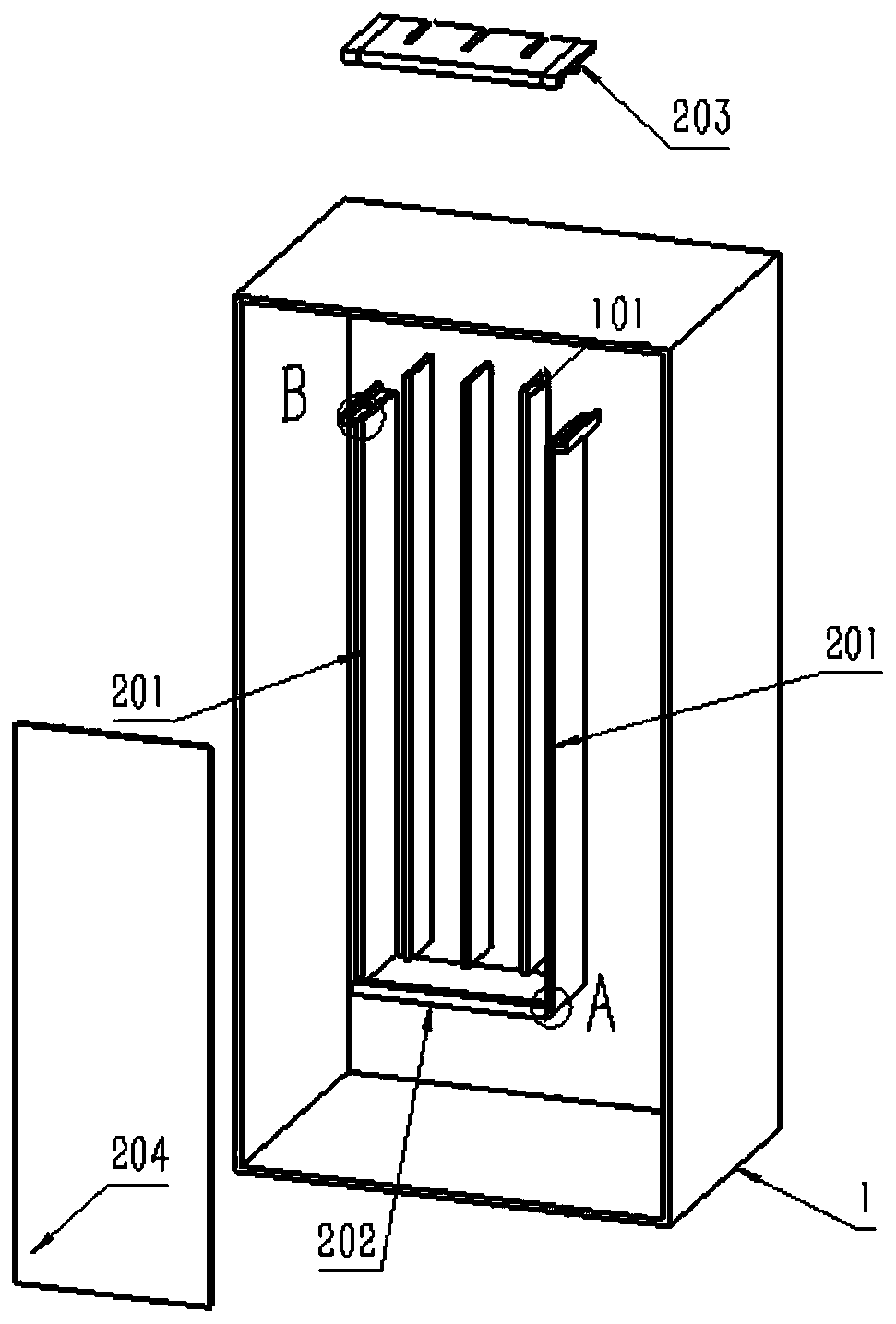 Fast-assembly and fast-disassembly type intelligent outgoing line cabinet bus cover