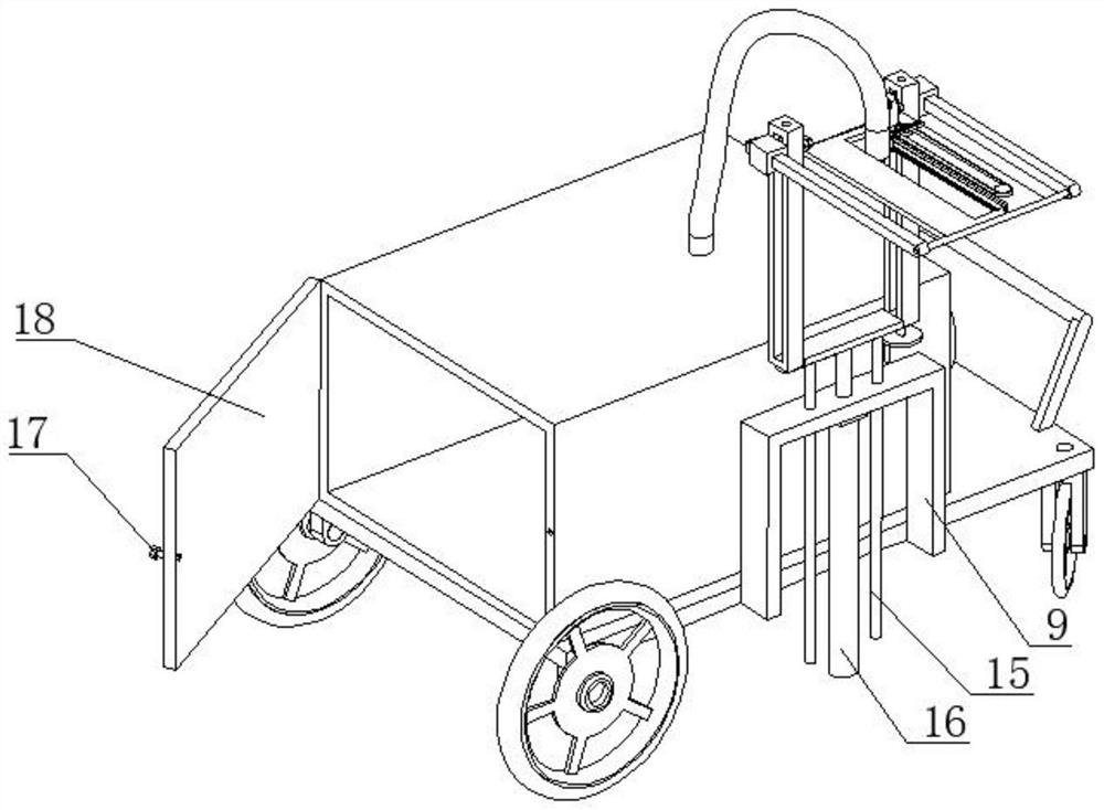 Grape shoot pinching machine