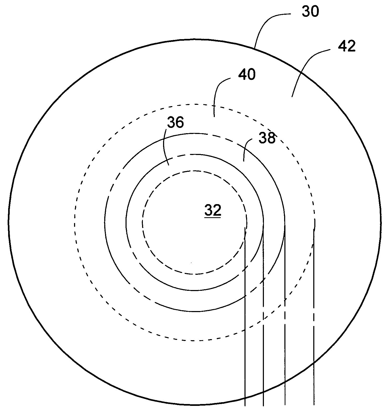 Ophthalmic lenses with induced aperture and redundant power regions