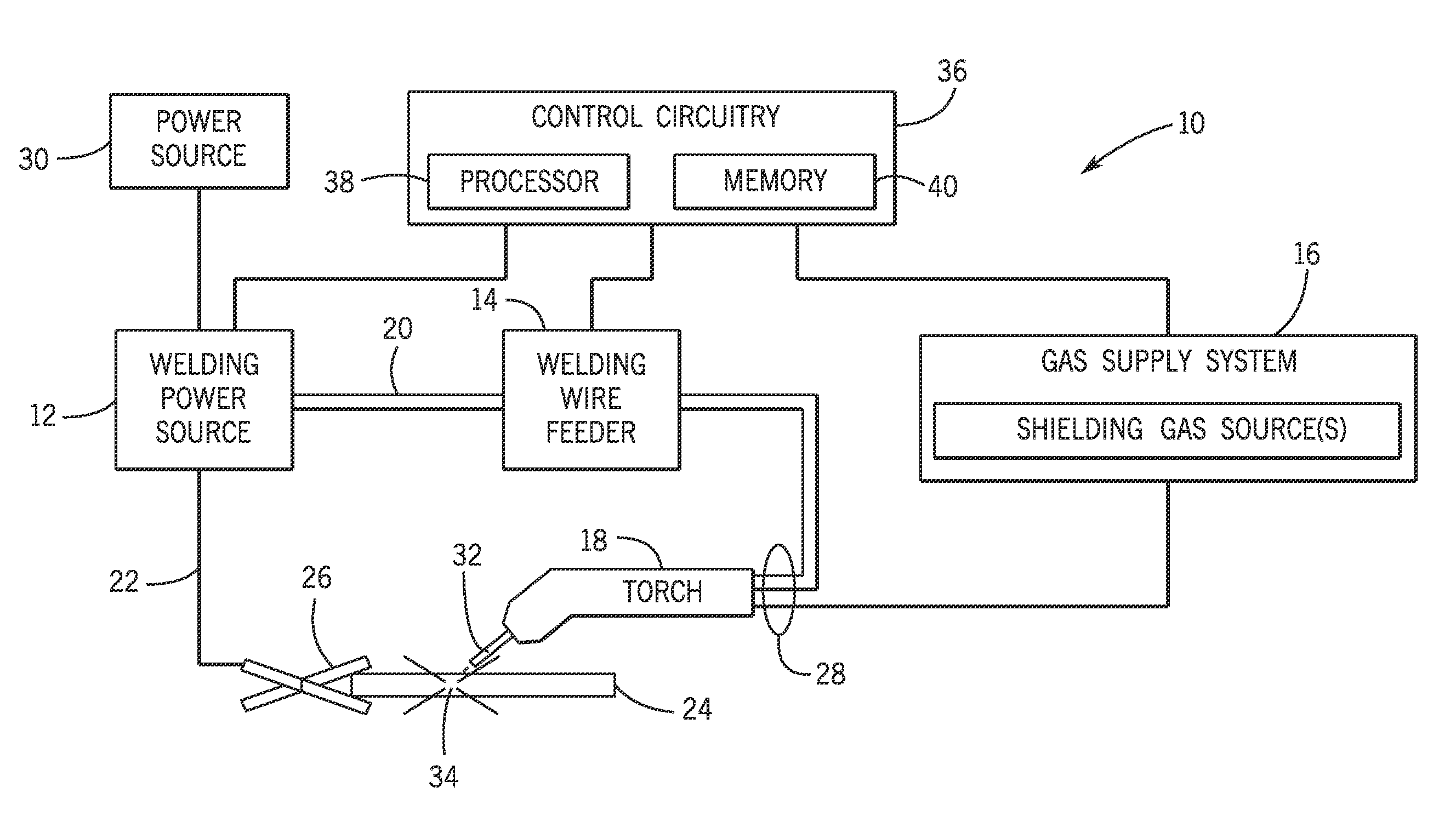 Electrode negative pulse welding system and method