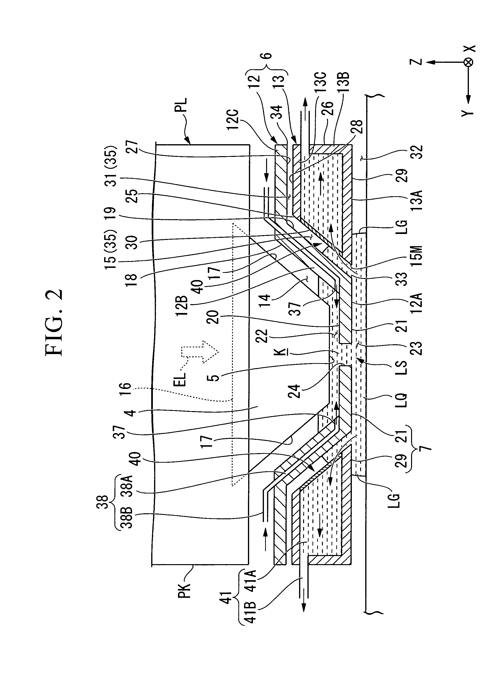 Liquid recovery system, immersion exposure apparatus, immersion exposing method, and device fabricating method