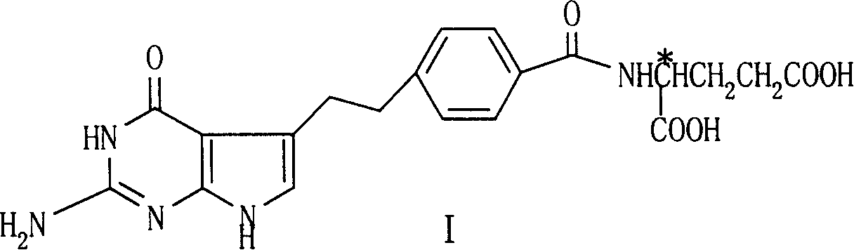 Method for producing folic acid antagonist and its intermediate