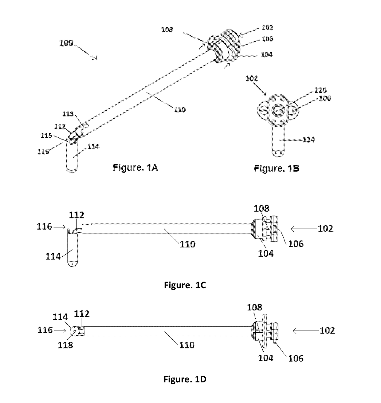 Instrument head single loader