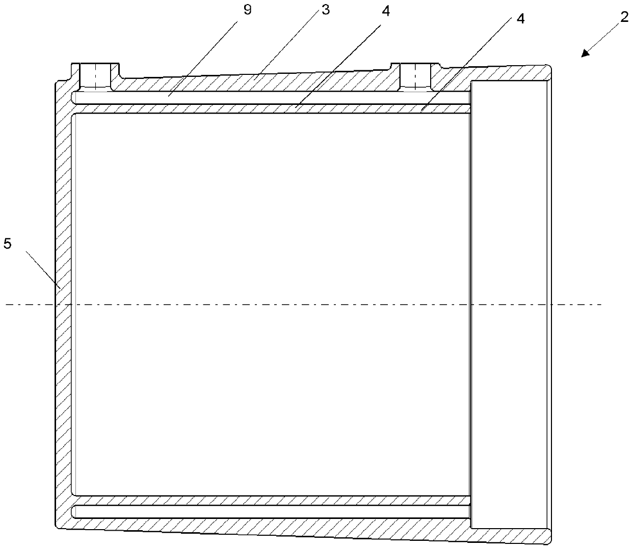 Cooled housing