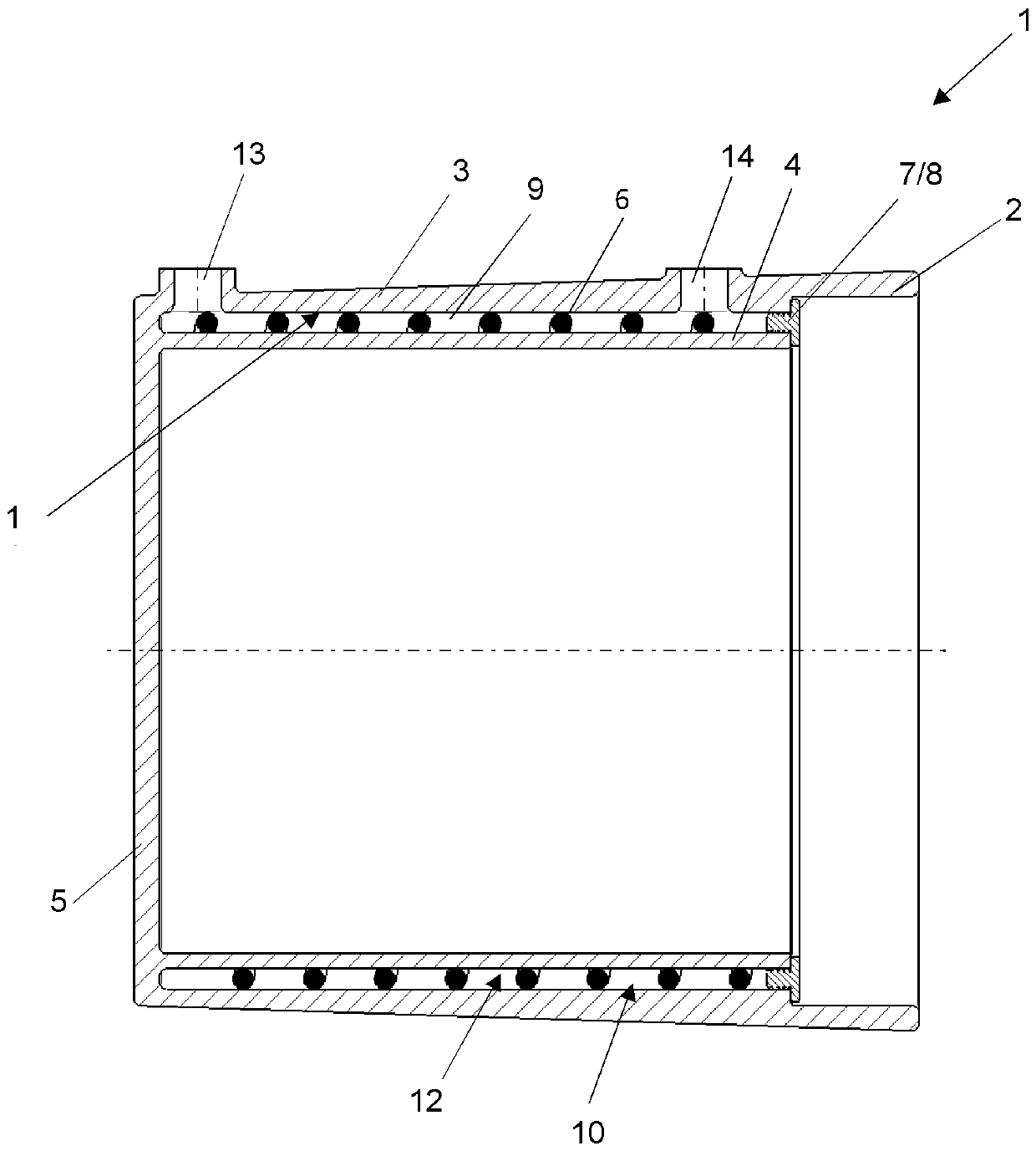 Cooled housing