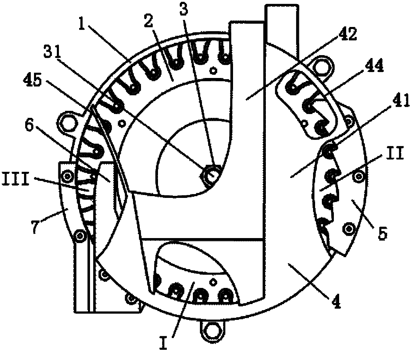 Air suction and mechanical auxiliary planting combined type corn precision seed-metering device and seed metering method thereof