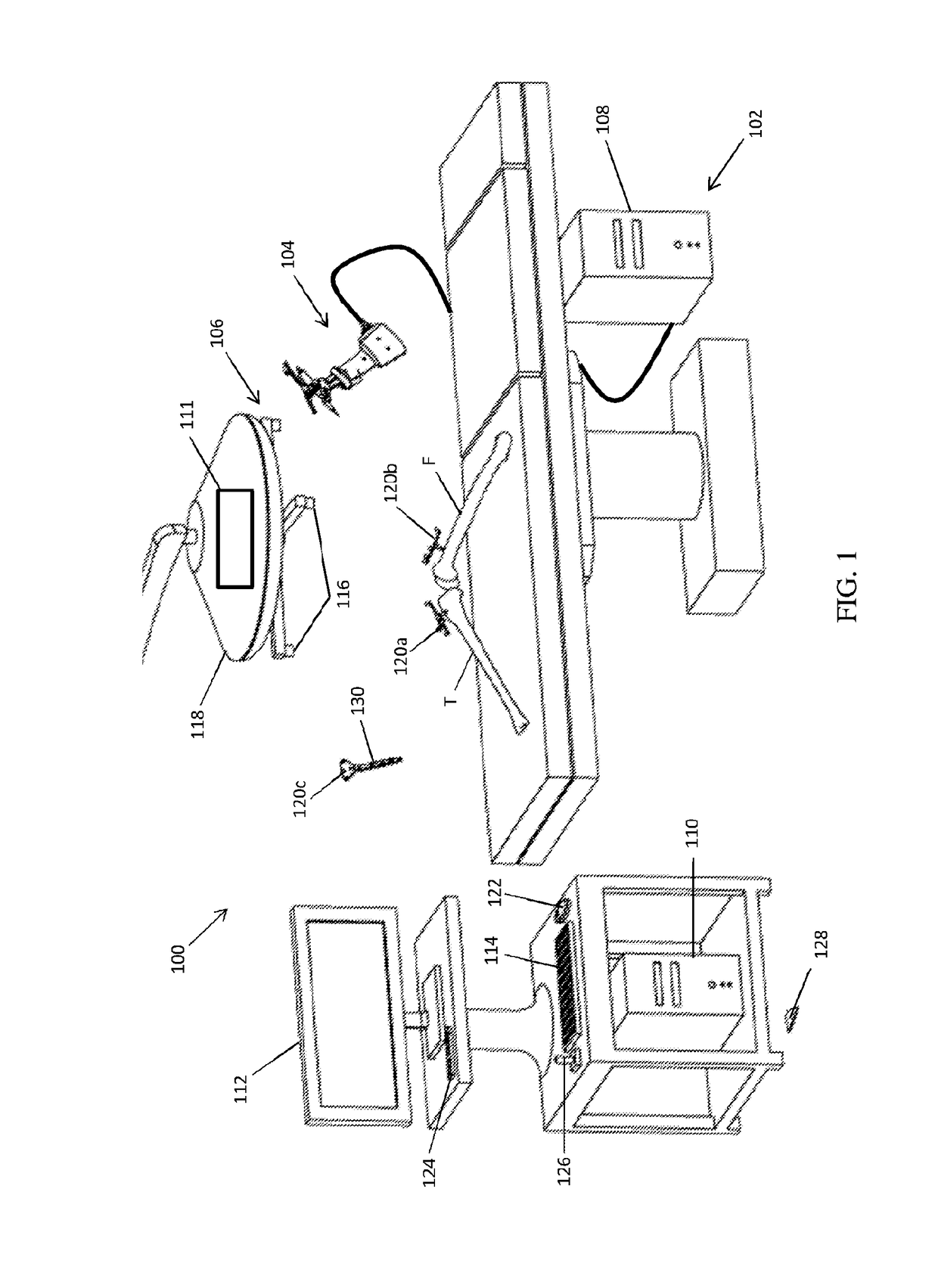 Active robotic pin placement in total knee arthroplasty