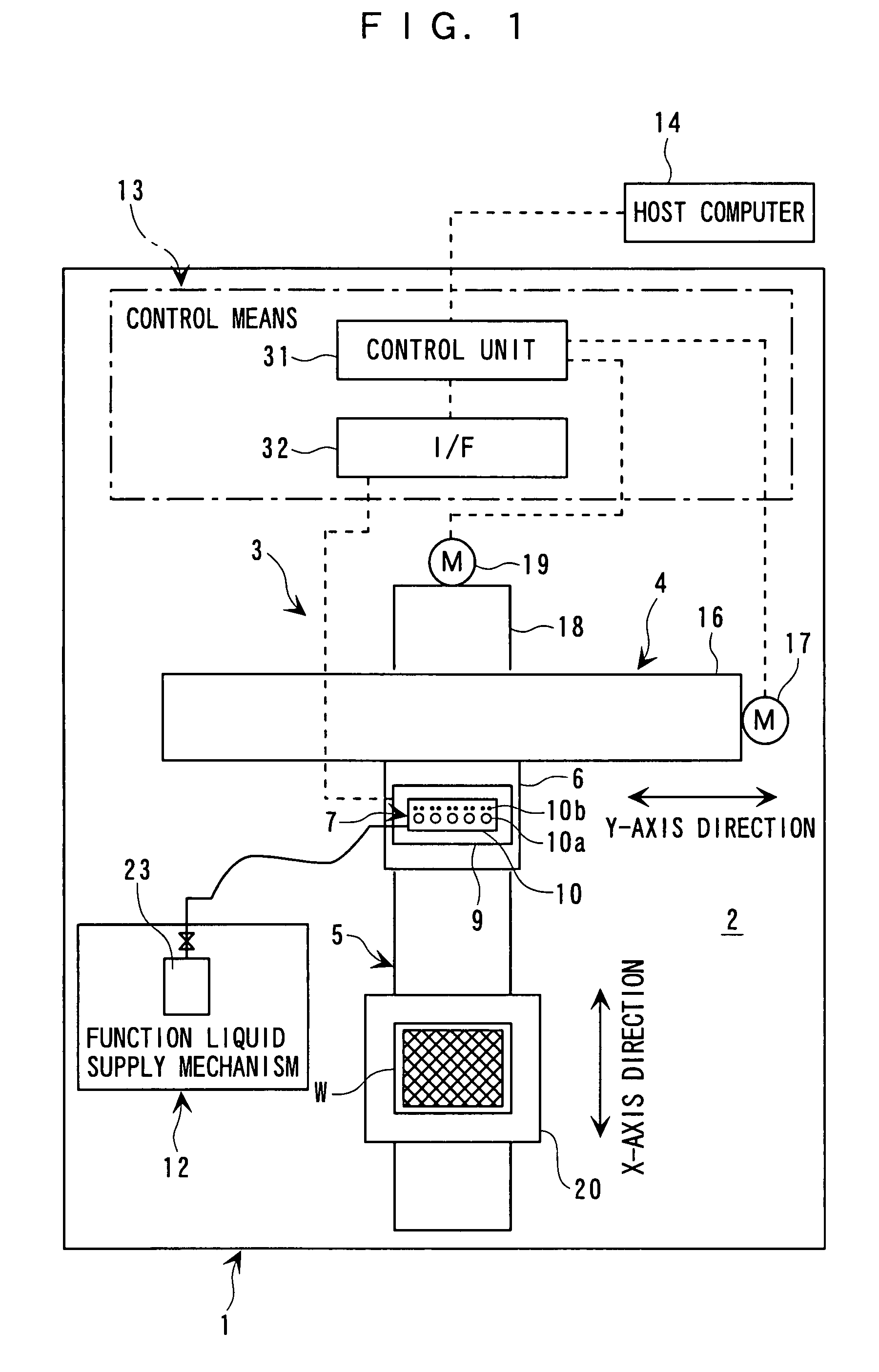 Method of controlling drive of function liquid droplet ejection head; function liquid droplet ejection apparatus; electro-optic device; method of manufacturing LCD device, organic EL device, electron emission device, PDP device, electrophoretic display device, color filter, organic EL; method of forming spacer, metallic wiring, lens, resist, and light diffusion body