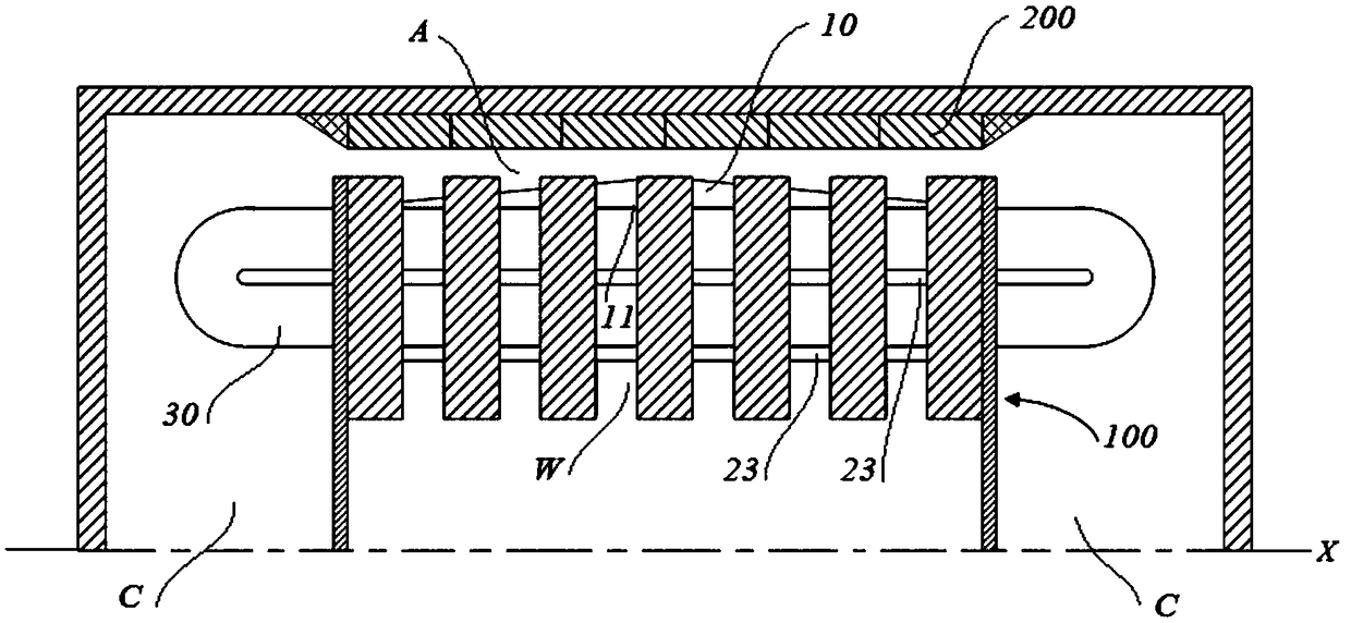 Slot wedge element, stator device, motor and wind turbine generator set