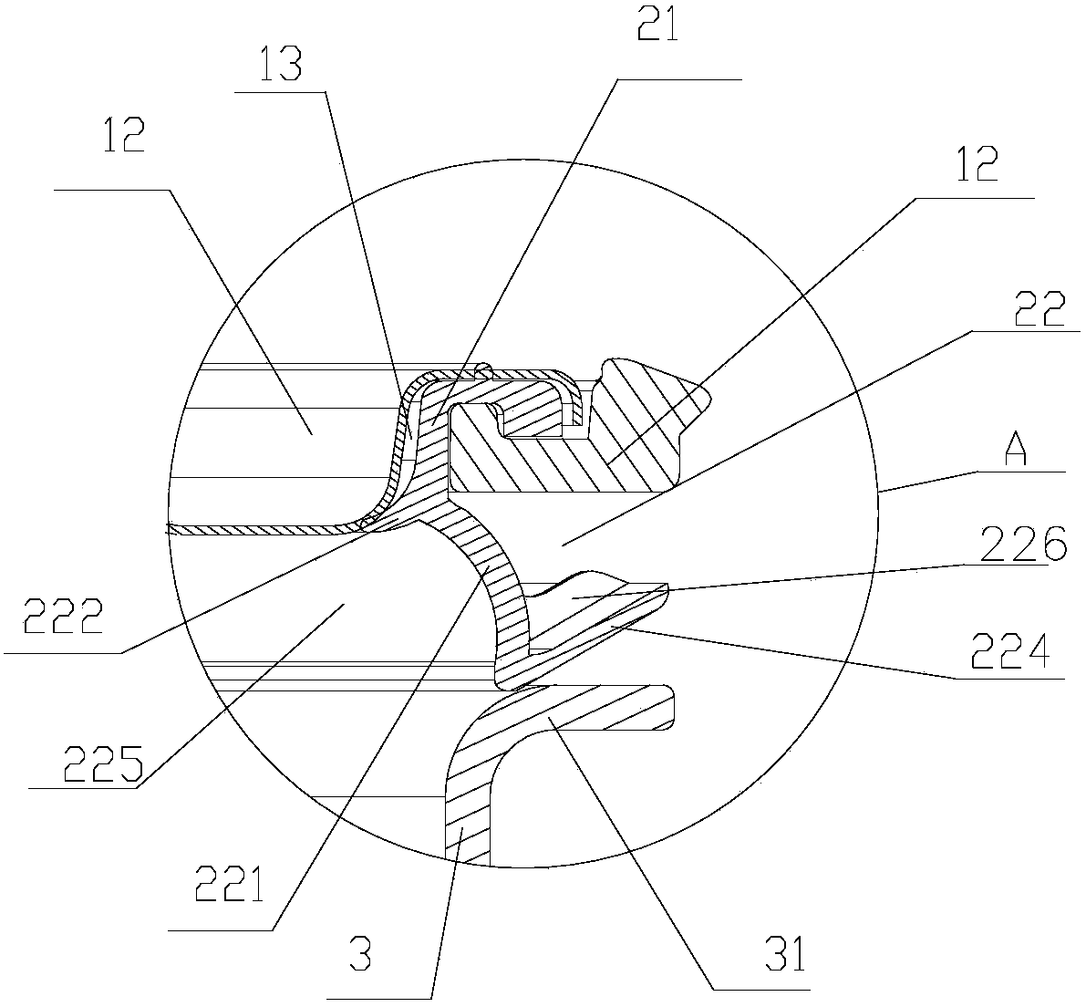 Seal ring on cover plate component, cover plate component, upper cover component and electric appliance