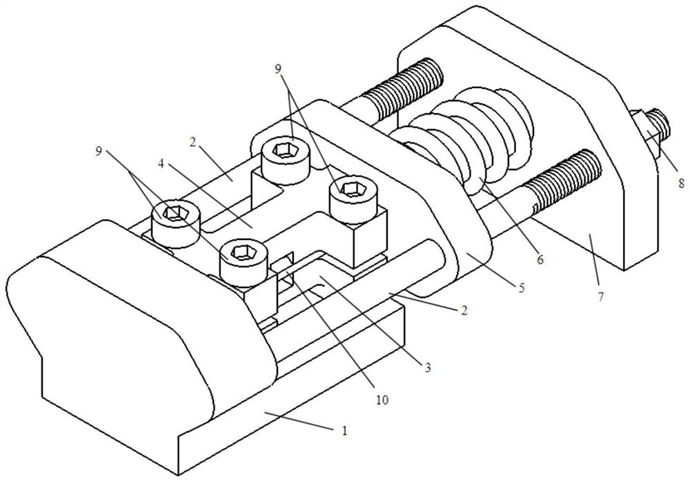 Composite material compression fixture with coupling effect of load and environment and using method