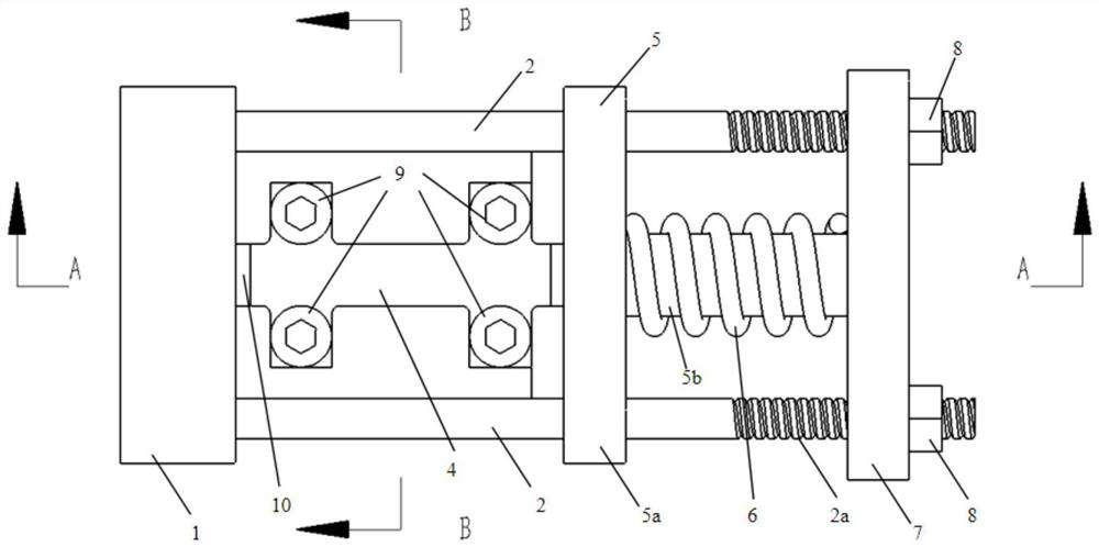 Composite material compression fixture with coupling effect of load and environment and using method