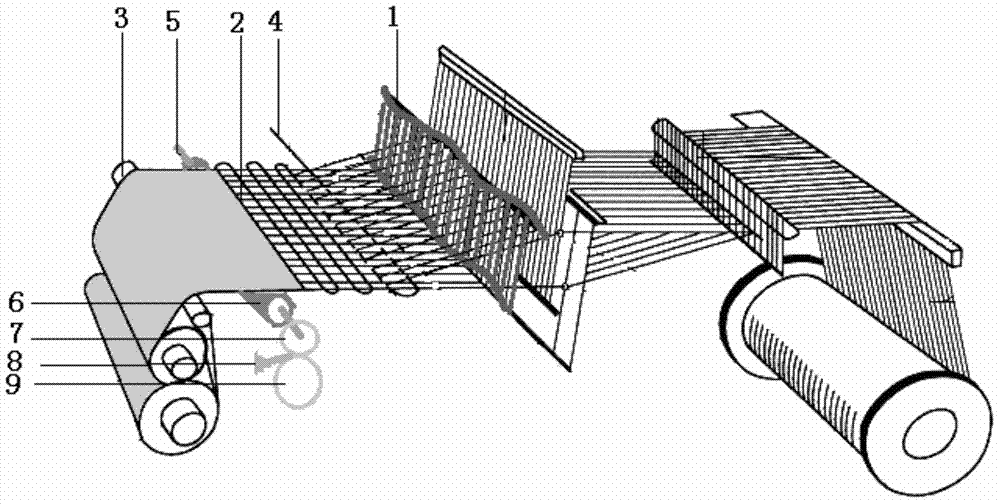 Loom for weaving zigzag warp and weft woven fabric