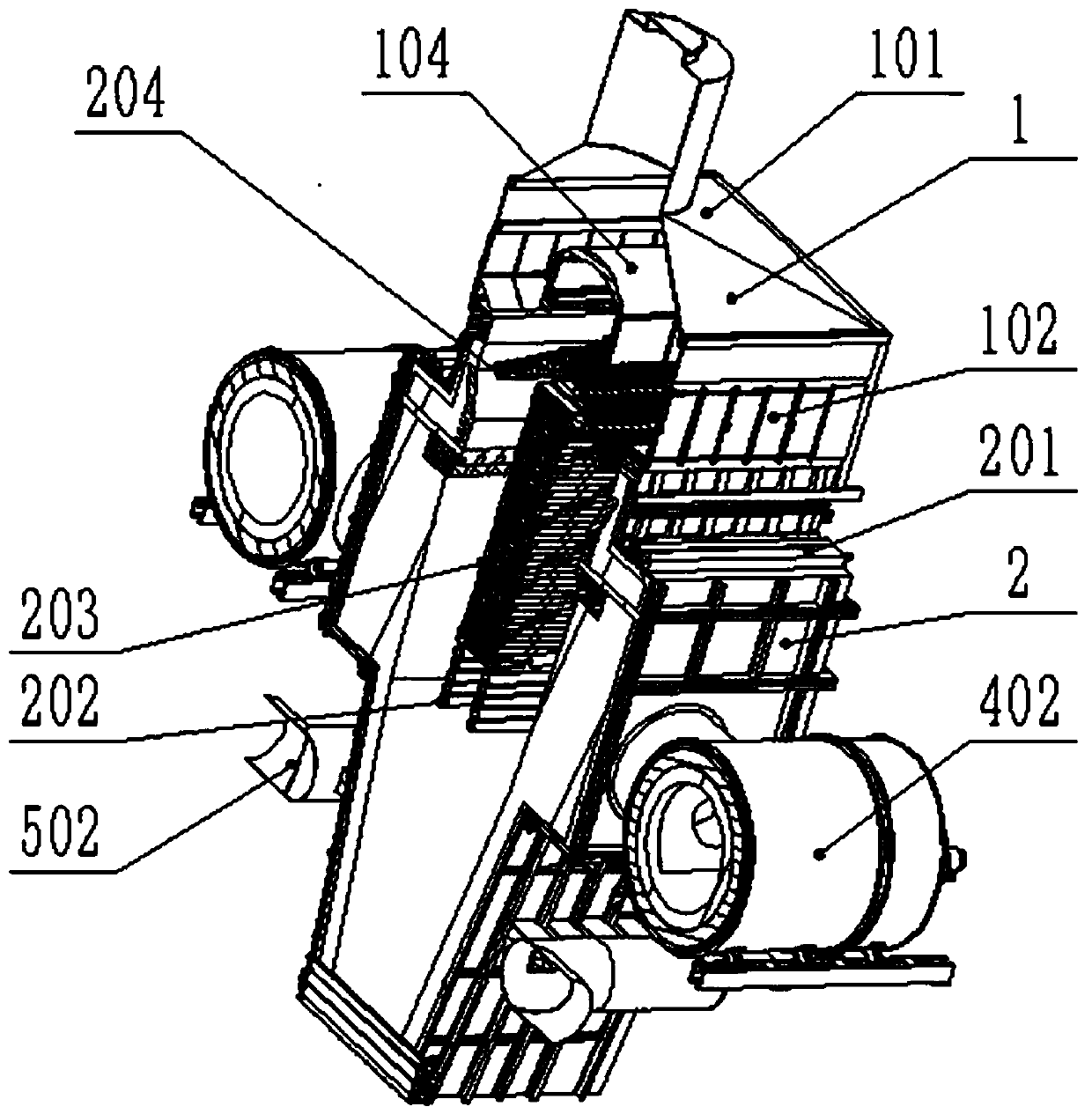 Rectangular shaft furnace for roasting ferrochromium pellets and roasting method thereof