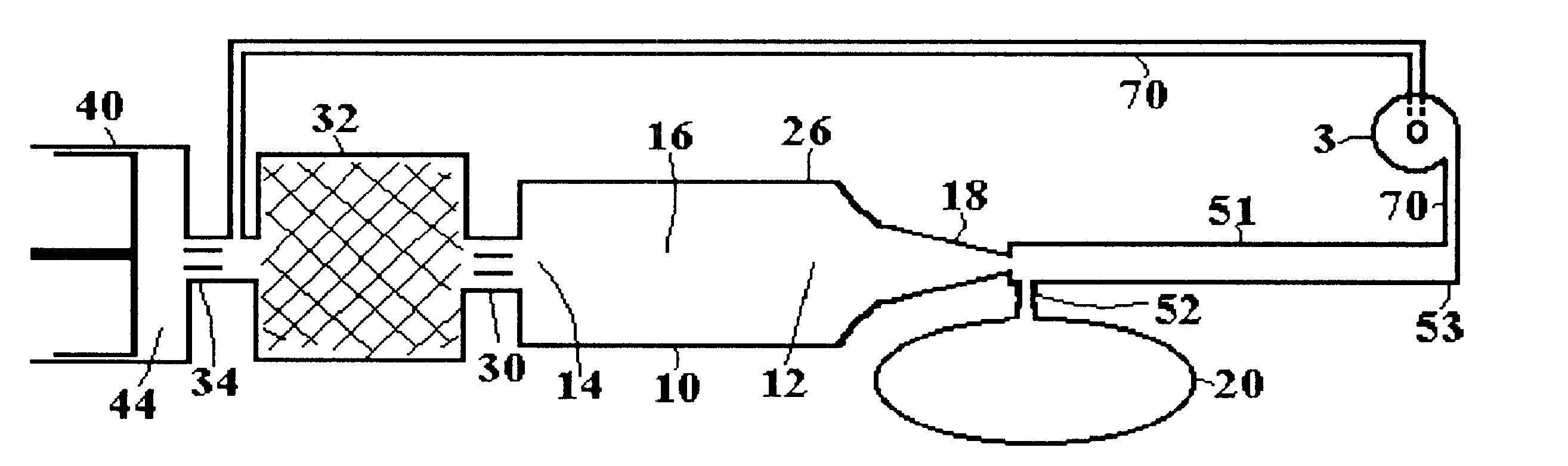 Double inlet arrangement for pulse tube refrigerator with vortex heat exchanger