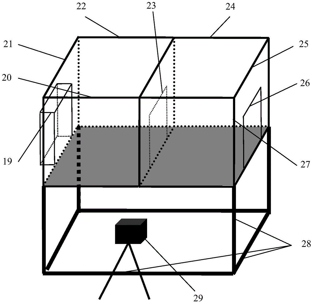 A fire experiment simulation device for stairwells or shafts of high-rise buildings under the action of external wind